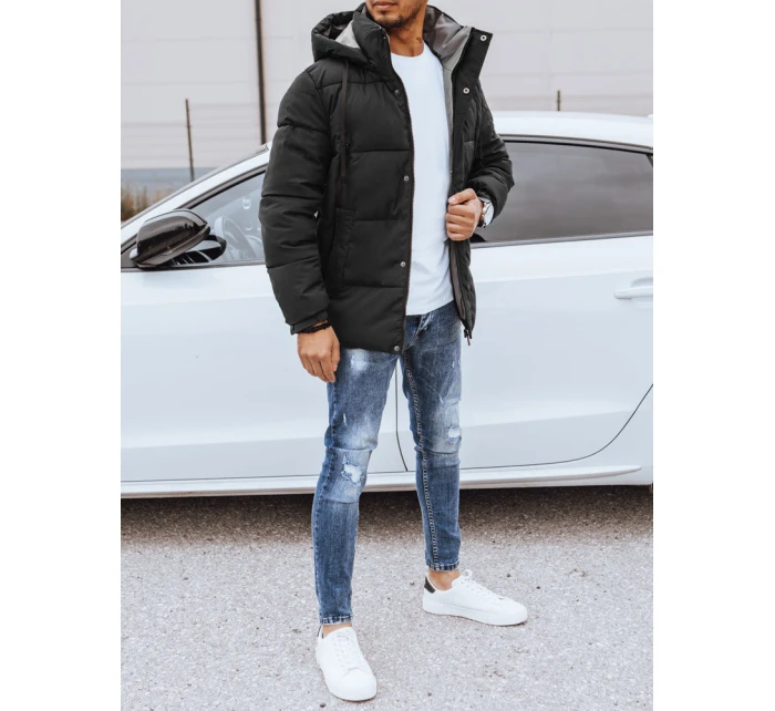 Pánská zimní prošívaná bunda černá FashionStreet TX4463