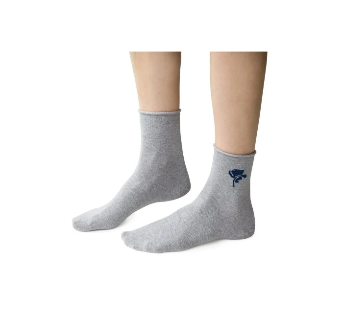 Vzorované netlačící ponožky Steven art.099 35-40