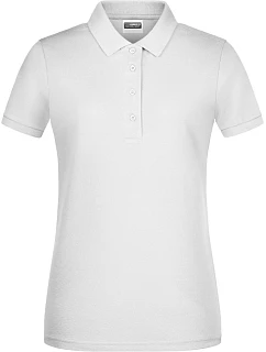 Daiber 8009 Dámské piqué polo z bio bavlny 02.8009 white