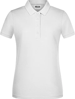 Dámské piqué polo z bio bavlny 02. white model 22534193 - Daiber