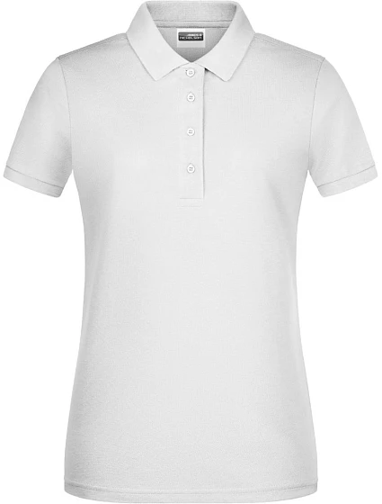 Dámské piqué polo z bio bavlny 02. white model 22534193 - Daiber