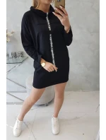 Šaty s kravatou černé Šaty s kravatou černé