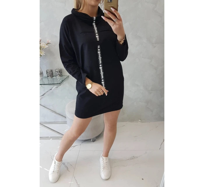 Šaty s kravatou černé Šaty s kravatou černé