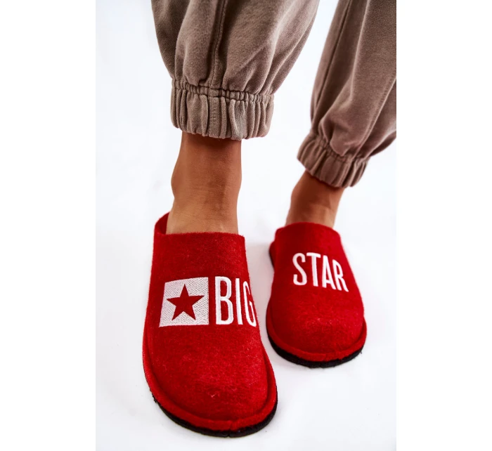 Domácí pantofle Big Star KK276022 Červená
