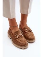 Dámské lodičky s výšivkou Camel model 21649856 - Boto