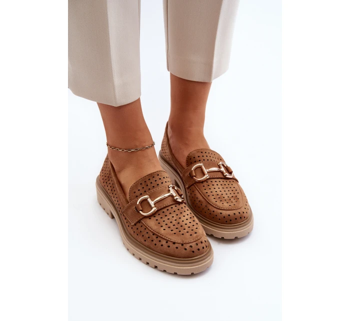 Dámské lodičky s výšivkou Camel model 21649856 - Boto
