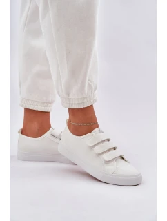 Nízké Tenisky Na Suchý Zip Bílé model 21684221 - Boto