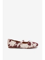 Zdobené dámské baleríny s páskem v model 21710835 - Boto