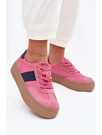 Dámské semišové tenisky Big Star TT274164 Růžové