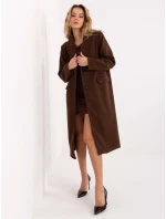 Płaszcz IT PL model 21755231 ciemny brązowy - FPrice Płaszcz IT PL model 21755231 ciemny brązowy - FPrice