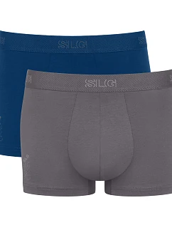 Pánské boxerky SLG Base Trunk C2P - UNKNOWN - šedá-tyrkys V001 - SLOGGI