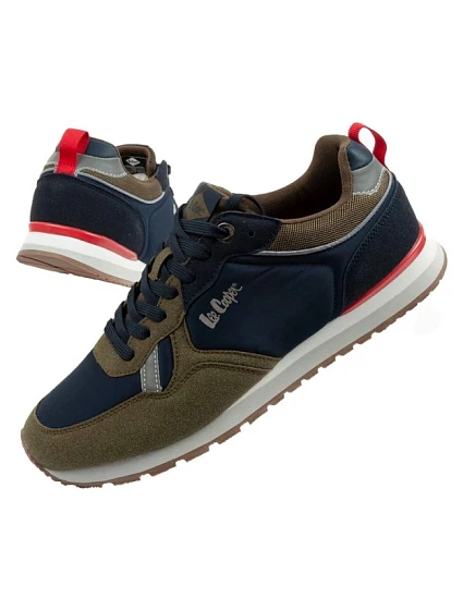 Lee Cooper sportovní obuv pánské tenisky módní pohodlné odolné námořnická modrá khaki