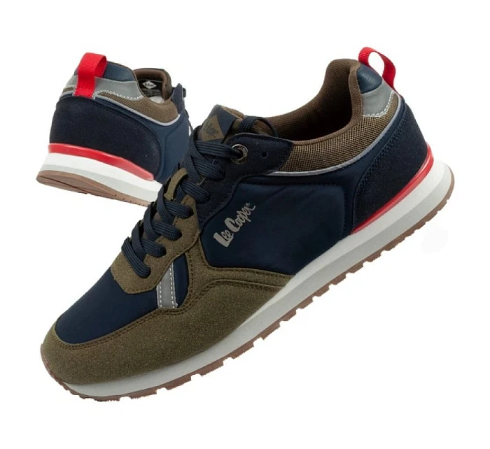 Lee Cooper sportovní obuv pánské tenisky módní pohodlné odolné námořnická modrá khaki
