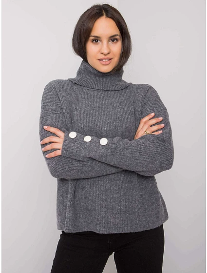 Dámský svetr LC SW 15 model 16327465 tmavě šedý - FPrice