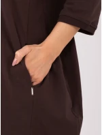 Sukienka RV SK model 21793767 ciemny brązowy - FPrice Sukienka RV SK model 21793767 ciemny brązowy - FPrice