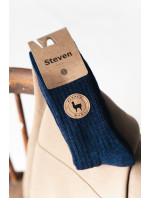 Ponožky 044-005 Alpaca navy blue - Steven