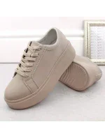 Dámská sportovní obuv na platformě W  Béžová  model 20727681 - SERGIO LEONE