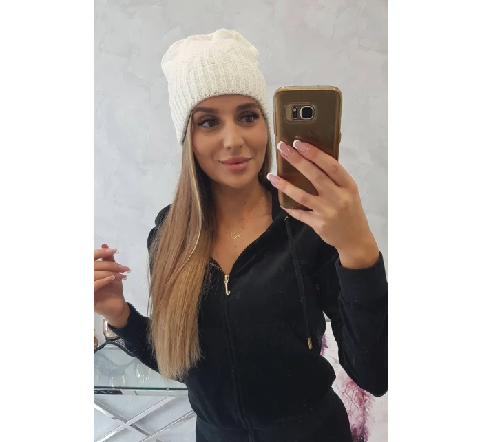 Dámská čepice Irmina K333 ecru Dámská čepice Irmina K333 ecru