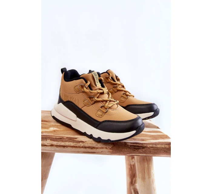 Dětské boty Memory Foam Big Star model 21601095 velbloud - Big Star Shoes Dětské boty Memory Foam Big Star model 21601095 velbloud - Big Star Shoes