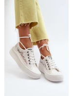 Dámské krajkové tenisky model 21649979 bílé - Lee Cooper