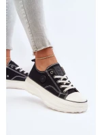 Dámské tenisky na masivní podrážce Big Star model 21653751 Černé - Big Star Shoes Dámské tenisky na masivní podrážce Big Star model 21653751 Černé - Big Star Shoes