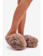 Dámské Kožešinové Pantofle Tmavě Béžové Wladisa Dámské Kožešinové Pantofle Tmavě Béžové Wladisa