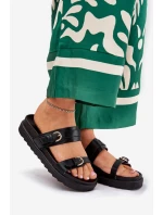 Dámské Pantofle Na Platformě Se Zlatými Černé model 21687853 - Boto Dámské Pantofle Na Platformě Se Zlatými Černé model 21687853 - Boto