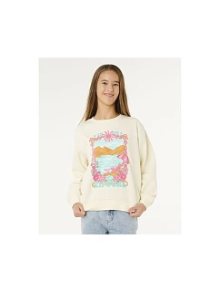 Dívčí mikina RIP CURL Sunshine Squad Crew-Girl, bílá