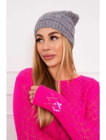 Fleecová čepice Marta K231 tmavě šedá Fleecová čepice Marta K231 tmavě šedá