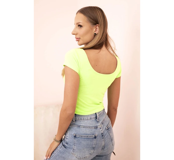 Dámská klasická bavlněná blůza s krátkým rukávem modrá Dámská klasická bavlněná blůza s krátkým rukávem modrá