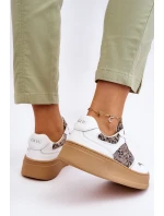 Dámská pohodlná sportovní obuv GOE LL2N4052 Bílo-béžová Dámská pohodlná sportovní obuv GOE LL2N4052 Bílo-béžová