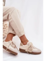 Dámské tenisky s ozdobným detailem Béžové model 21954604 - Boto