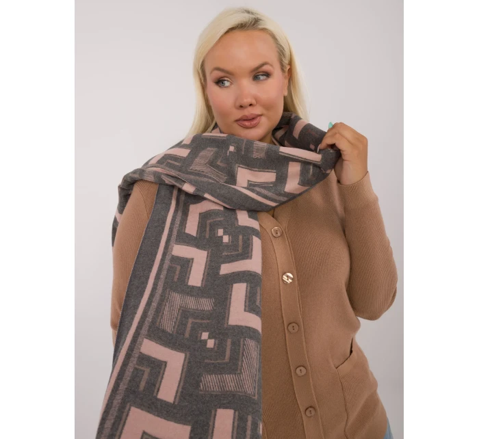 Szalik AT SZ model 20473672 szaro różowy - FPrice