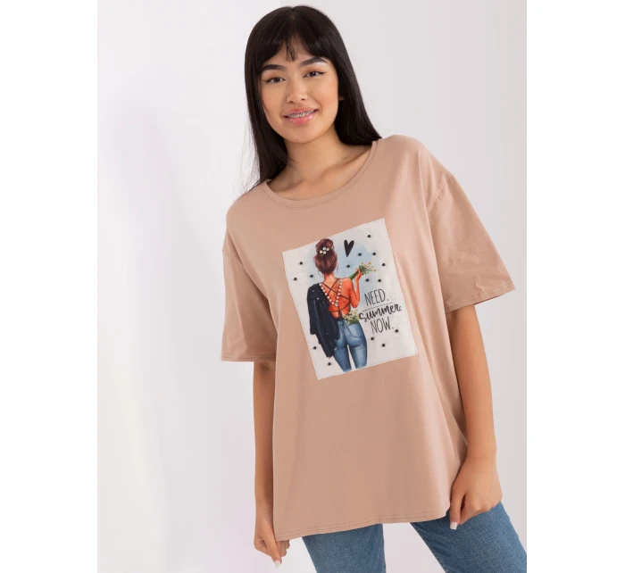 Tričko LK TS 509353.25P béžová Tričko LK TS 509353.25P béžová