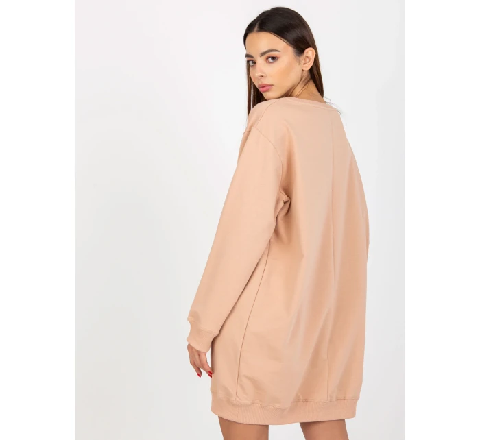 Bluza VI BL model 19755093 ciemny bezowy - FPrice Bluza VI BL model 19755093 ciemny bezowy - FPrice