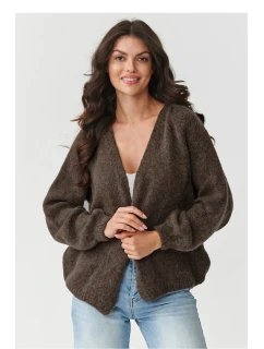 Svetr na zapínání model 217364 Makadamia