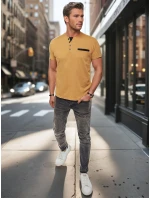 Pánská polokošile ala khaki Dstreet RX5632