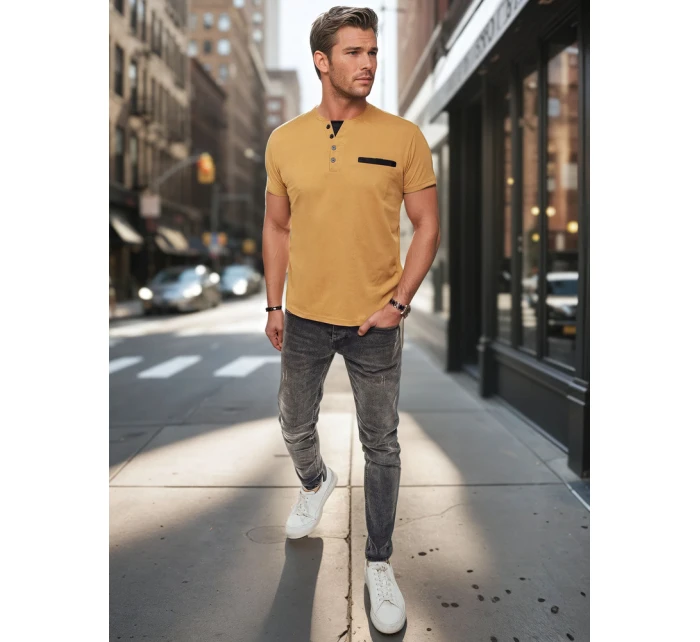 Pánská polokošile ala khaki Dstreet RX5632