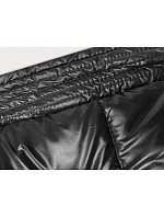 Černobéžová hrubší oboustranná dámská zimní bunda model 21247459 - MELYA MELODY Černobéžová hrubší oboustranná dámská zimní bunda model 21247459 - MELYA MELODY