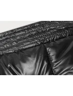 Černobéžová hrubší oboustranná dámská zimní bunda model 21247459 - MELYA MELODY