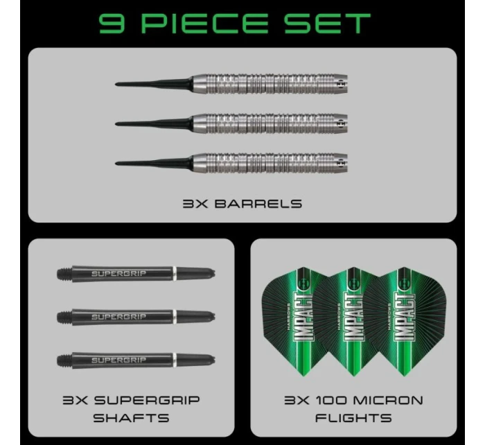 Šipky Harrows IMPACT 70% softip Šipky Harrows IMPACT 70% softip