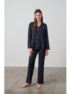 Vamp - Dvoudílné dámské pyžamo – Celeste 17063 - Vamp