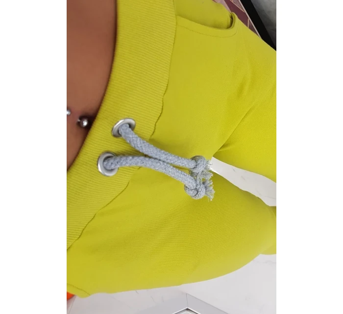 Barevná pruhovaná sada kiwi+bílá