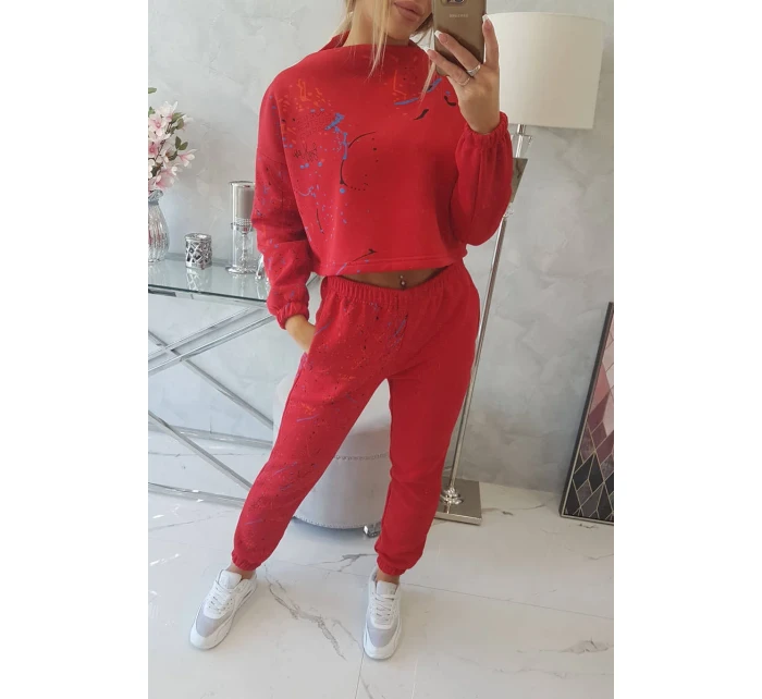 Izolovaná sada s barevným potiskem červená