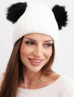 Dámská zimní čepice z vlny s  bílá model 21817793 - K-Fashion