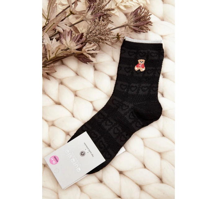 Dámské Vzorované Ponožky S model 21643731 Černé - Aura.via