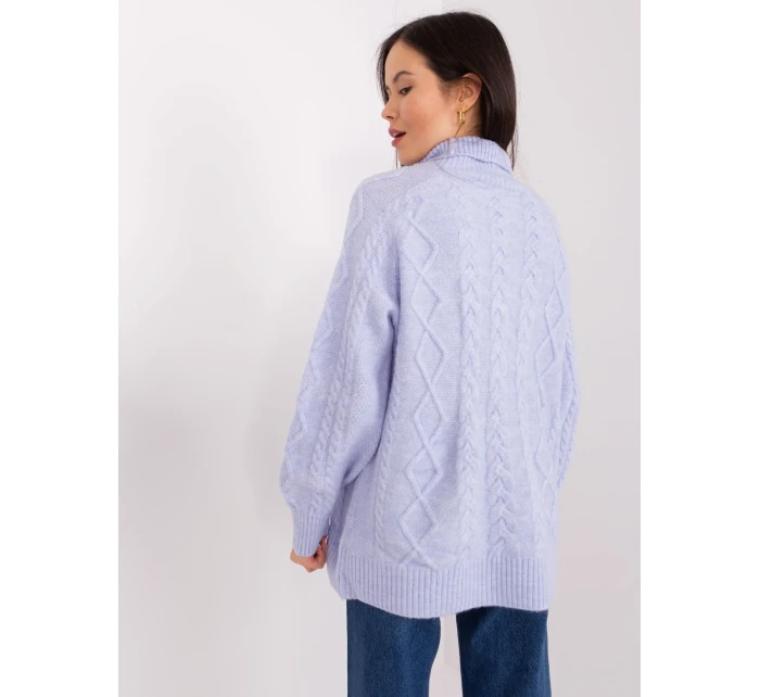 Sweter AT SW jasny fioletowy model 19034243 - FPrice Sweter AT SW jasny fioletowy model 19034243 - FPrice