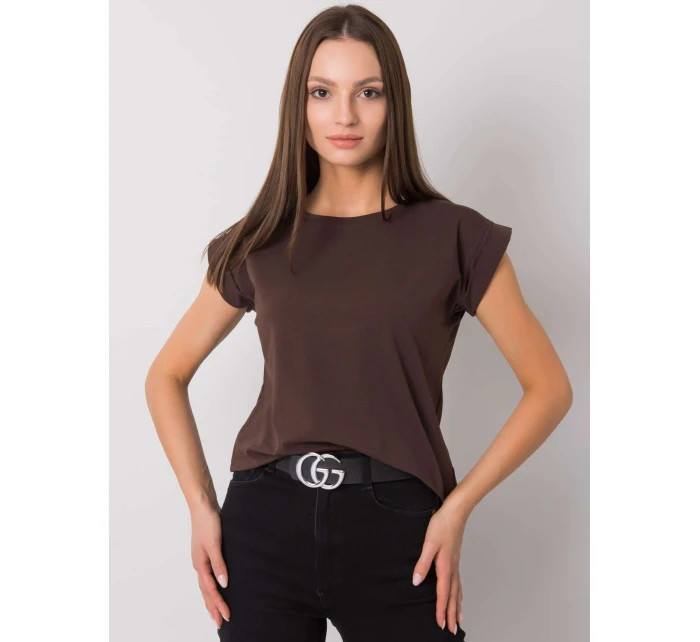 Tričko RV TS 4833.24P tmavě hnědé Tričko RV TS 4833.24P tmavě hnědé