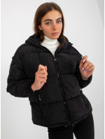 Černá zimní bunda 2v1 s odepínacími rukávy