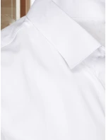 Pánská elegantní hladká bílá košile REGULAR FIT FashionStreet DX2540